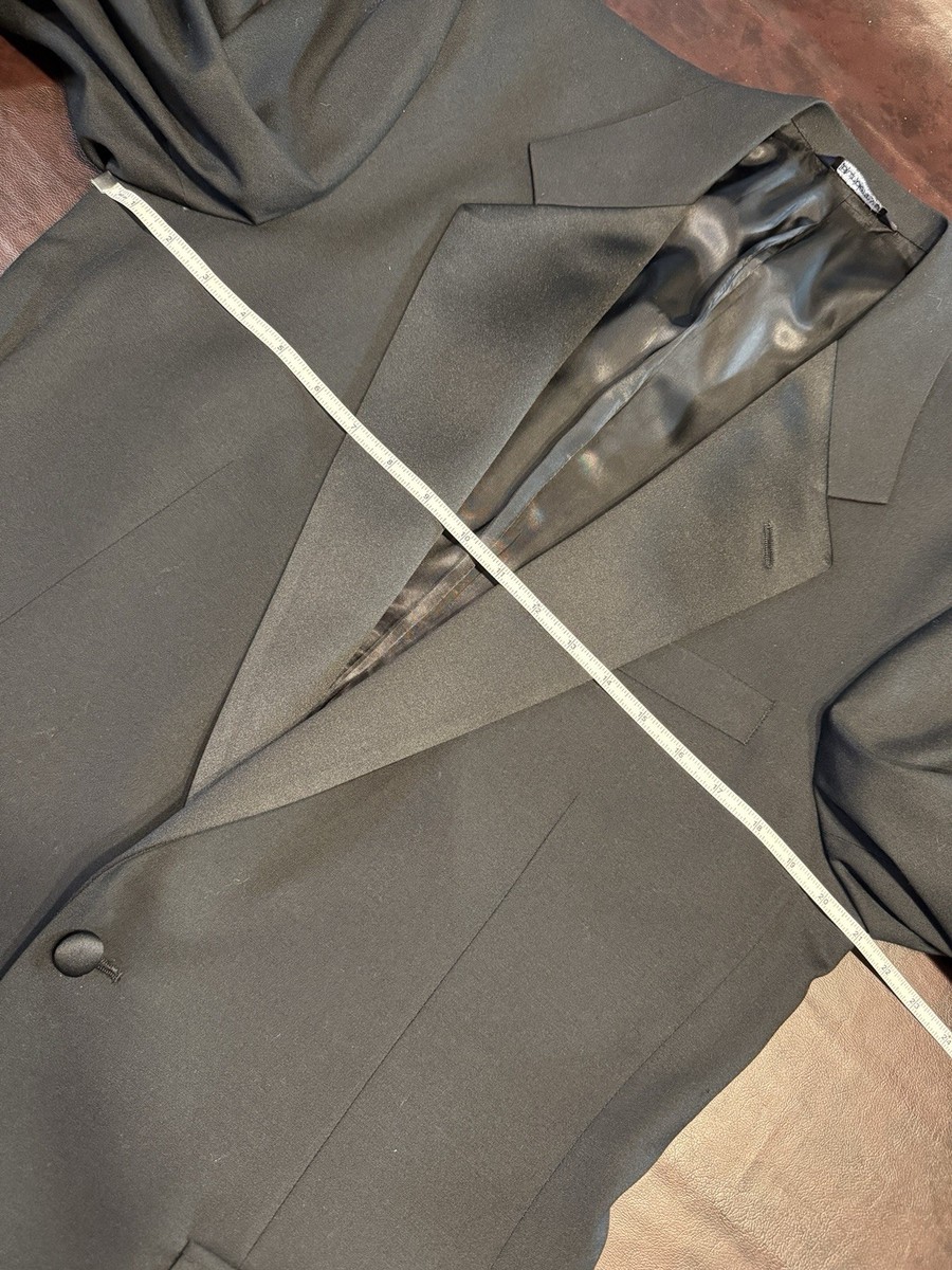 Vintage Burberry's Tuxedo Suit Men's 42/44 Black Pants Fit