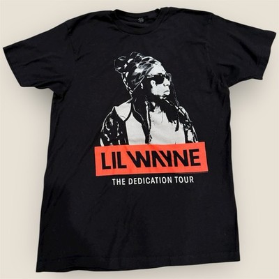 Lil Wayne The Dedication Tour 2016 Concert T-Shirt Black Graphic Tee Size L