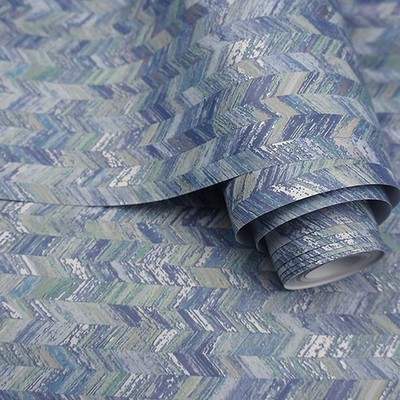 Amazonia Saram Chevron Navy Blue Wallpaper Holden 91291