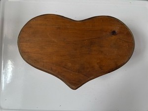 Solid Wood Heart Shaped Foot Stool