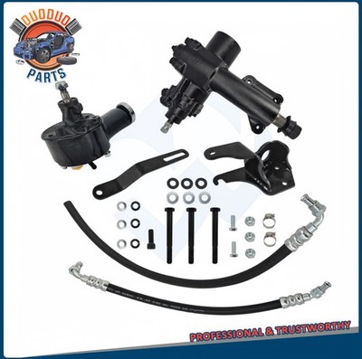 For 1955-57 Chevy Belair 150 210 Power Steering Gear Box Upgrade Conversion Kit