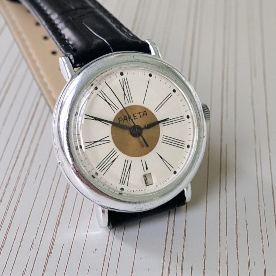 Редкие советские механические мужские часы СССР РАКЕТА - Изображение 3 из 4