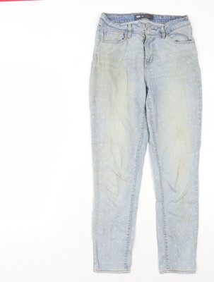 Levi's Damen Skinny hellblau gepunktet Jeans Gr. 26