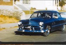 WESTERN SLEEPY TOWN, SHARP 1949 SHOEBOX FORD COUPE 8MM HOME Movie Film Reel C697