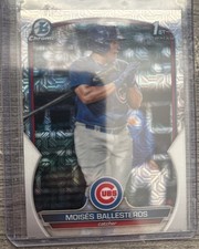 2023 Bowman Moises Ballesteros Chrome Mega Box Mojo Refractor 1st #BCP-11