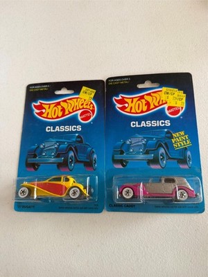 Hot Wheels Vintage Classics '37 Bugatti - Classic Caddy Lot of 2 H1
