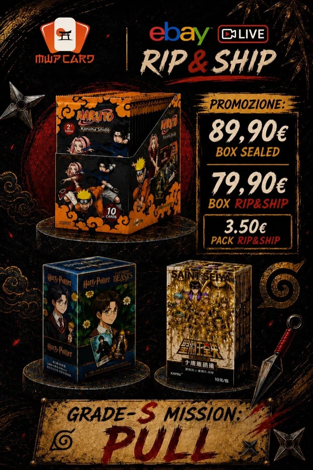 NARUTO MYTHOS 2ND EDITION | HARRY POTTER & SAINT SEIYA KAYOU - RIP & SHIP