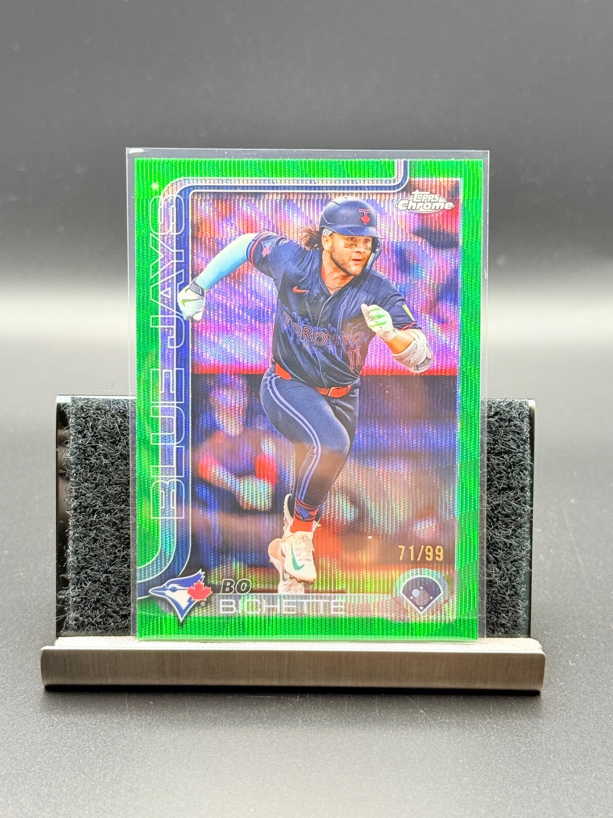 Bo Bichette Green Wave Refractors NUMBERED #/99 2025 Topps Chrome