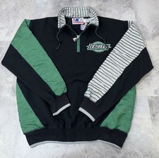 VINTAGE 90s PHILADELPHIA EAGLES 1/4 Zip PULLOVER SWEATSHIRT Starter NFL Men  s L