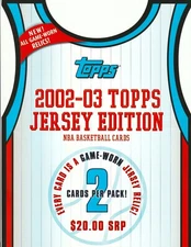 2002-03 TOPPS JERSEY EDITION NBA PROMO SELL  AD SHEET Shaquille O'Neal