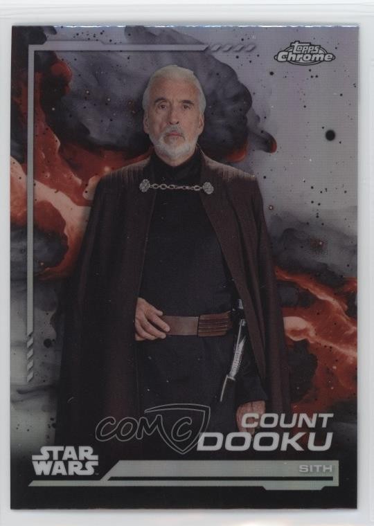 2024 Topps Chrome Star Wars Rainbow Refractor Count Dooku #129 17k2
