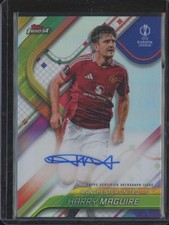 2024-25 Topps UCL Finest HARRY MAGUIRE Auto Refractor Manchester United JA123