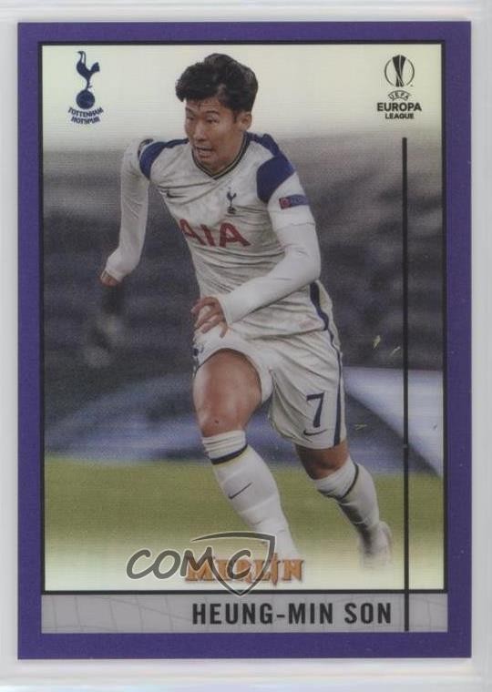 2020 Topps Merlin Collection Chrome UCL Purple Refractor /299 Heung-Min Son nd3