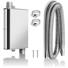 Abgasschlauch Schalldämpfer Edelstahl 120cm für Heizung Auto Generator