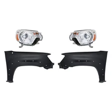For Toyota Tacoma 12-15 4-Piece Kit (Driver and Passenger Side Headlights,