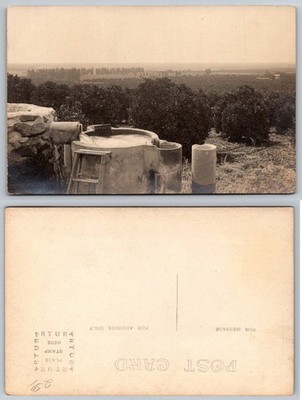 RPPC Vintage Artura Postcard Orchard Grove Irrigation System Landscape