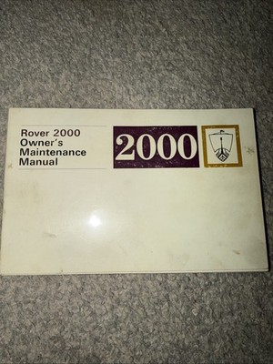 ROVER 2000 SC 2000 TC 2000 AUTOMATIK BESITZER WARTUNGSSCHECKHEFT REFBR123