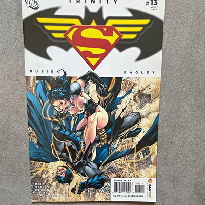 DC Comics Trinity #13 (2008) Batman Superman Wonder Woman Direct Busiek Bagley