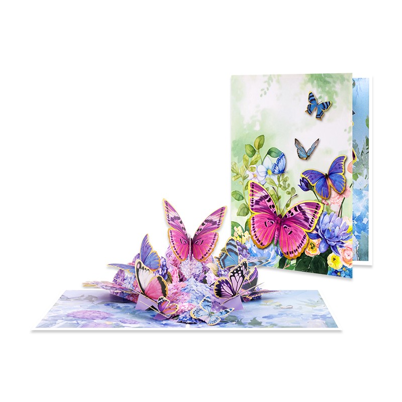  - Fluttering Grace Pop Up Butterfly 3D Pop Up Card - Image 2
