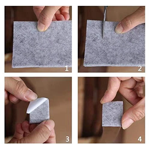 Filzgleiter Selbstklebend Filz Selbstklebend 2 Rollen Filzband 100 * 10cm+100... - Bild 2 von 4