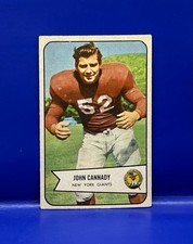 1954 Bowman #19 John Cannady New York Giants