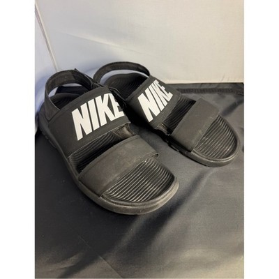 Nike Tanjun Women's Sandals Size 9 Black White 882694-001 Slingback