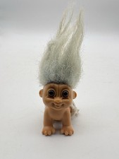 CRAWLING BABY - Vintage Russ Troll Doll - Pastel Blue Hair w/ Diaper