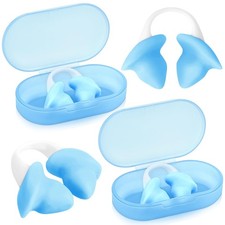 2 Pcs Swimming Nose Plugs Silicone Waterproof Painless Swim Nose Clip with St...
