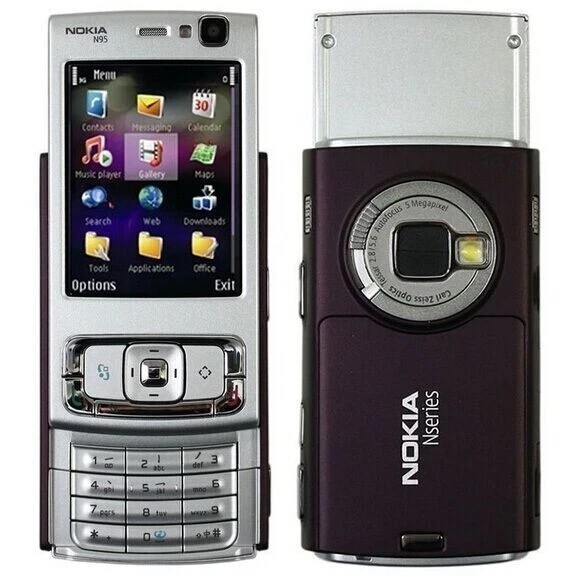 Nokia N95 - Silver (Unlocked)  Smartphone