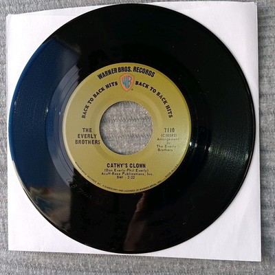 45rpm, Everly Brothers-  Cathy's Clown/ So Sad, M-, Pop, 1957