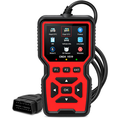 Professional Advanced Obdii/Eobd Car Diagnostic Scan Tool, Battery Tester, I/M R