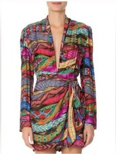 tammygriffit498 Updated 1 day ago FARM Rio Wrap Mini Dress - Multicolor Wrap Dr