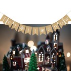  Weihnachten Let It Snow Letters Ammer Banner Dekoration Schneeflocken Muster