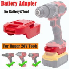 Upgraded Adapter For Dewalt 20V Max Lithium Battery to For Bauer 20V Series Tool