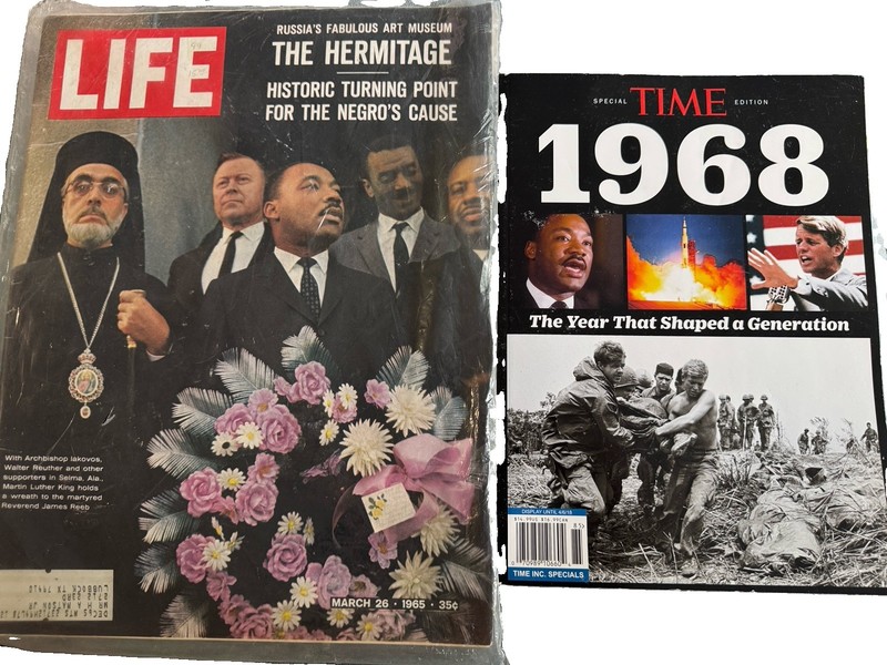 Vintage LIFE Magazine March 26 1965 Martin Luther King Selma + TIME Special 1968