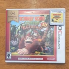 Donkey Kong Country Returns 3D Nintendo 3DS Platformer 2D/3D NTSC-U/C