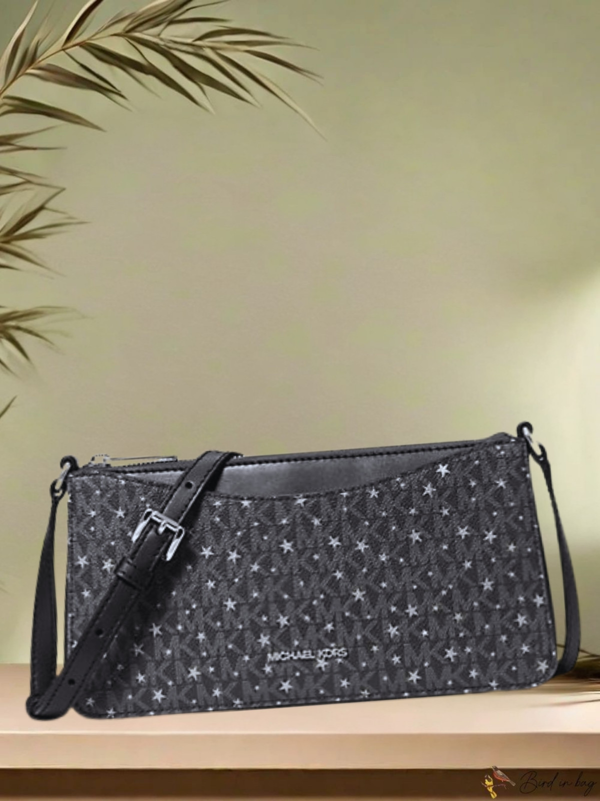 Michael Kors Arden Women Medium Black Shoulder Crossbody Purse Bag Messenger MK thumbnail 3