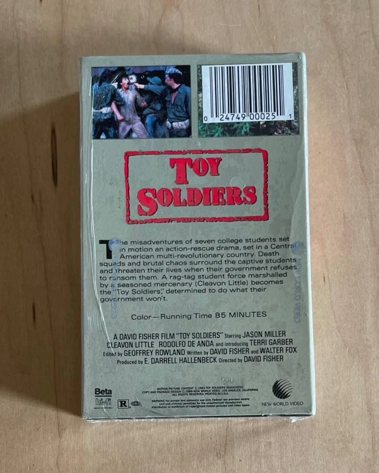 Teen Commandos Fight Contras TOY SOLDIERS (1984) Sealed New World Betamax Action - Image 3 of 4