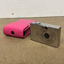 Canon IXUS 70 Digital Compact Camera 7.1MP Silver Untested W/bag