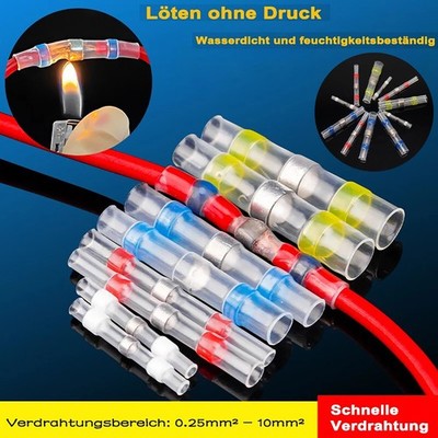 Schrumpfverbinder, Lötverbinder, Kabelverbinder - wasserdicht schrumpfend PE