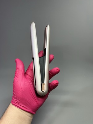Akku Haarglätter Mini Lockenstab Schnellheizplatte 200°C Reisefertig