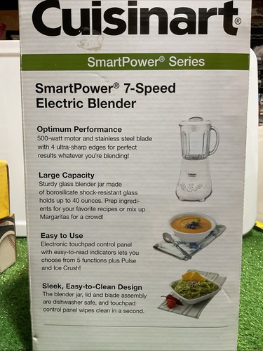 New Cuisinart SPB-7 White Electric Blender 500W 40Oz Glass Jar 7-Speed Rare NIB - Picture 10 of 13