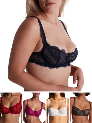 Aubade Danse Des Sens BH Halbschale Spitze Push Up BH Komfort Luxus Dessous