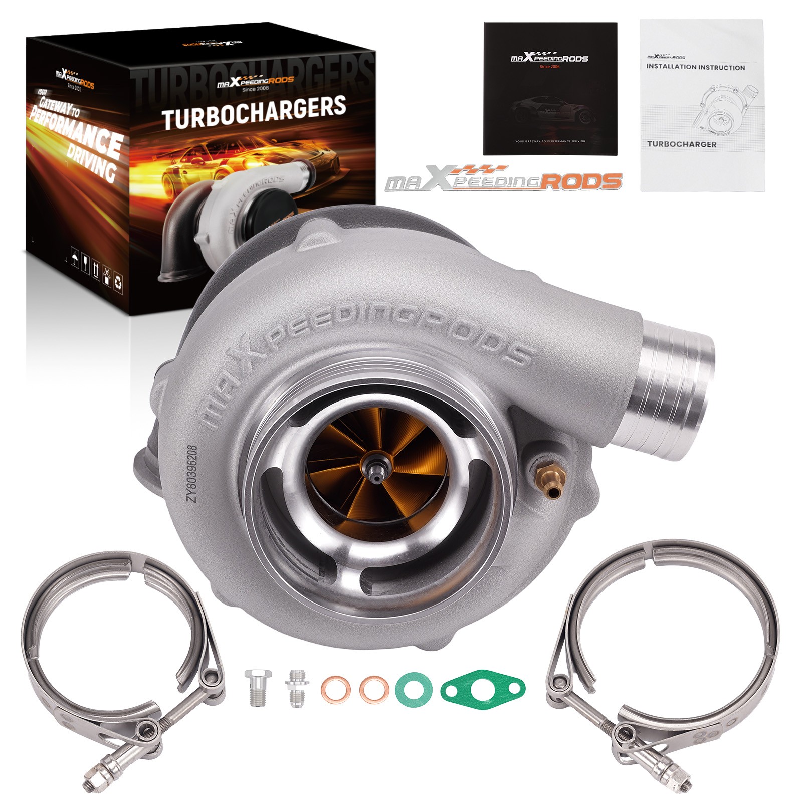 GT3076 GT3037 Ball Bearing Billet Wheel Turbo V-Band  Anti-surge up to 500BHP