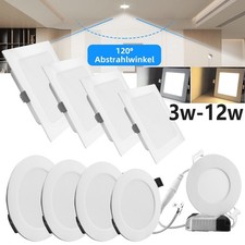 LED Panel Einbaustrahler Einbauleuchte Deckenleuchte Flach Einbau Spot IP44 230V