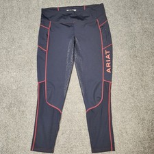 Ariat Tek Youth XL Blue EOS Full Seat Riding Tights Silicone Grip Breeches