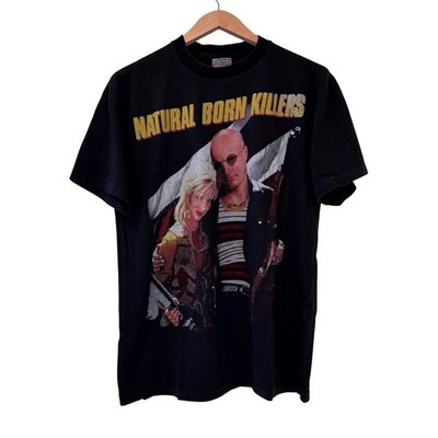 Vintage NATURAL BORN KILLERS 1994 WOODY HARRELSON 90s MOVIE L T-Shirt REPRINT