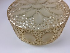 Deckenleuchte 60er 70er Jahre Lampe Plafoniere Flush Mount Glas