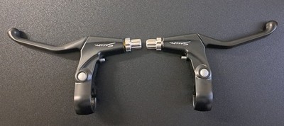 Fahrrad Bremshebel Paar Saccon 3-Finger für V-Brake & Cantilever-Bremsen Schwarz