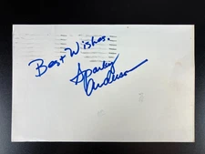 Sparky Anderson Reds MLB 1990 3.5" x 5.5" Postcard Autograph Auto Signed TTM